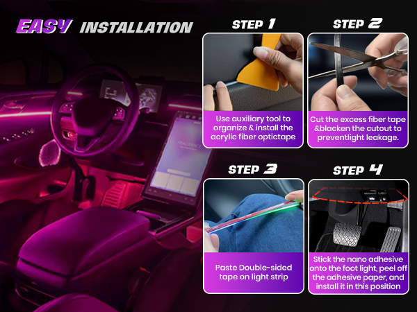 ambient led lights for car ambient lighting ambient lighting car interior acrylic led car light