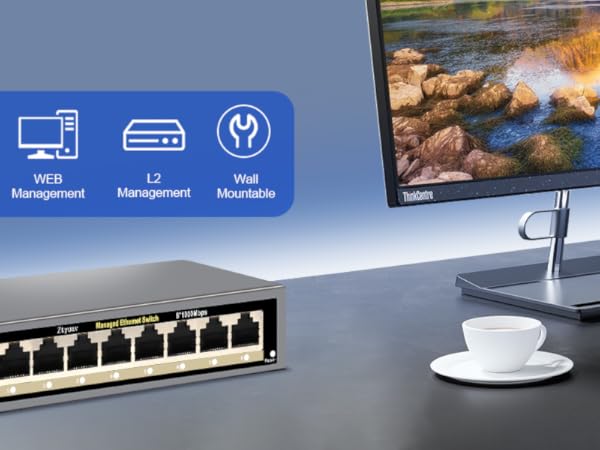 Full Gigabit Easy Web Managed Ethernet Switch