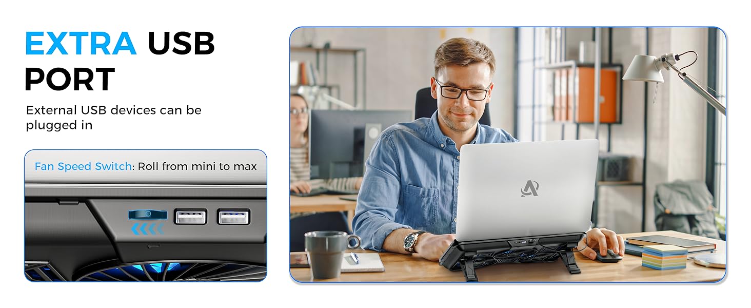 laptop fan cooling pad for lap lapdesk use heat dissipation deck rack booster fan