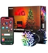 YEELIGHT Christmas Tree RGB Light Strip, 66 Ft w/ 200 LEDs, 20+ Preset Lighting Effects, Music Fl...