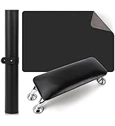 Nail Arm Rest for Acrylic Nails with Nail Table Mat, Microfiber Leather Nail Hand Rest Cushion fo...