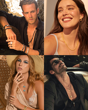 Earrings rings bracelets necklaces jewelry