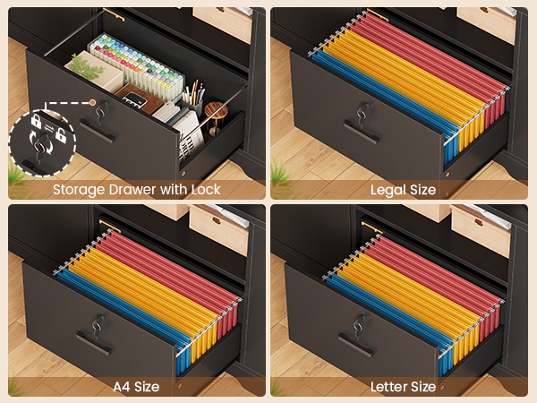 Desk with drawers