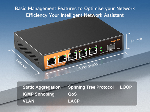 2.5g switch managed 5