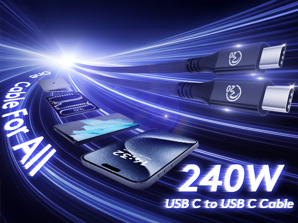 Flexible USB C to USB C 3.2 Gen 2x2 Cable 1Foot 6.6 feet 0.3m 2m 1.8m