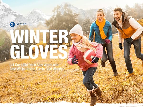  kids winter gloves