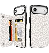 uCOLOR for iPhone Air Wallet Case with Card Holder PU Leather RFID Blocking Design iPhone Air fli...