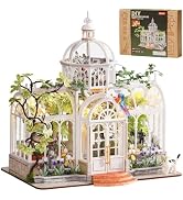Rolife Oxygen Oasis DIY Miniature Dollhouse Kit Creative Gift for Adults | 1:24 Scale Greenhouse ...