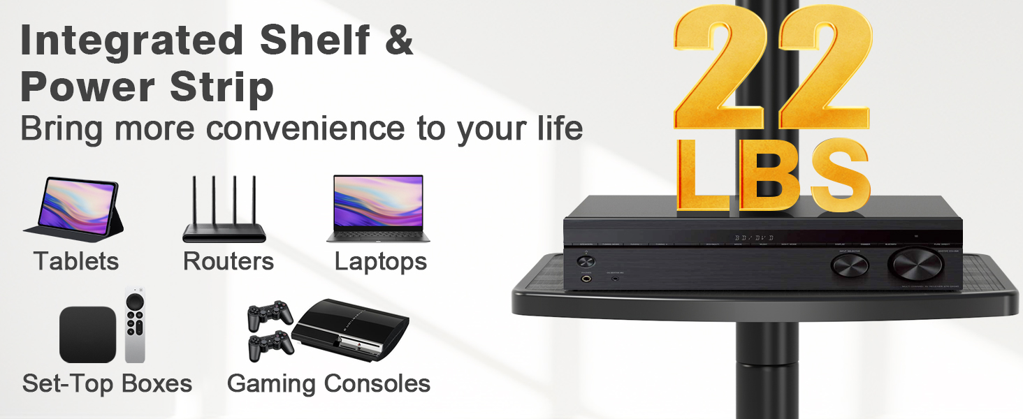 mobile tv stand on wheels