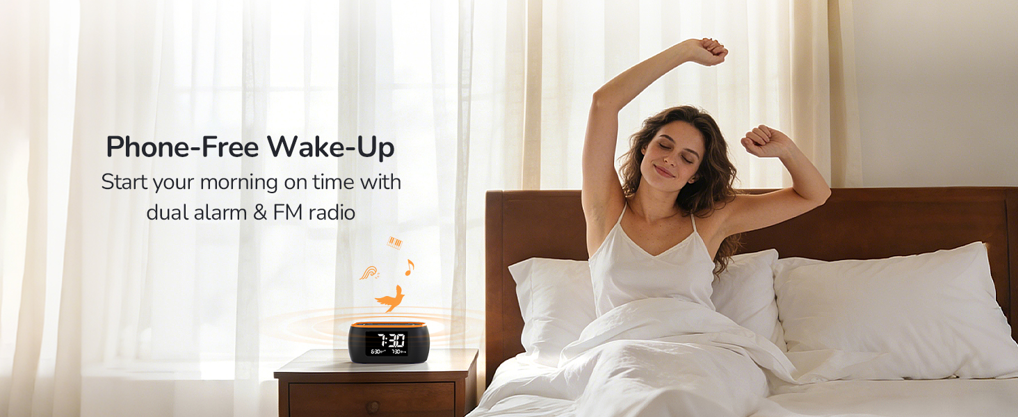 Digital Alarm Clock Radio for Bedrooms