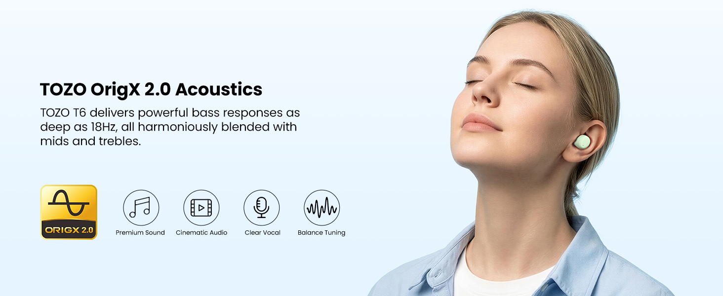 TOZO ORIGIX 2.0 Acoustics