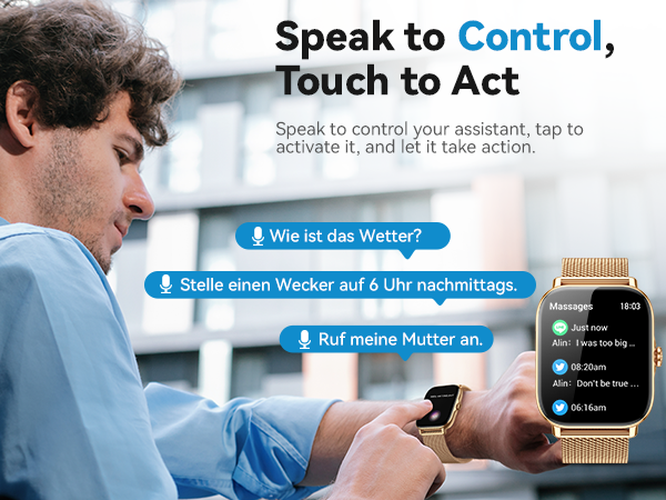 speak to control,touch to act, ai voice assistant