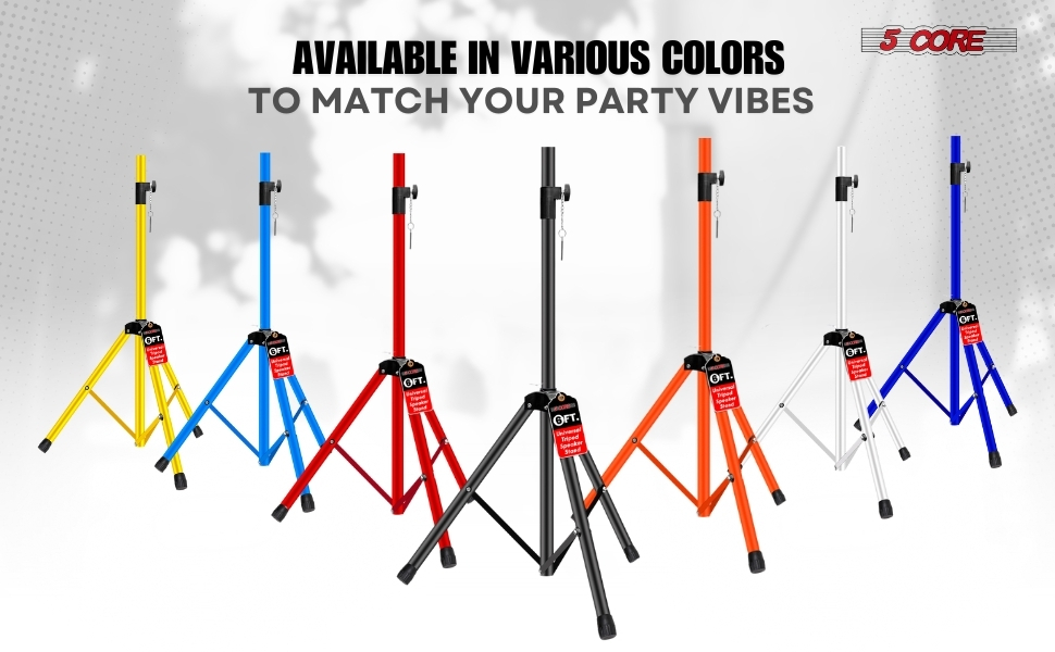 speaker stand sturdy heavy duty adjustable height tripod mount pole stage studio floor