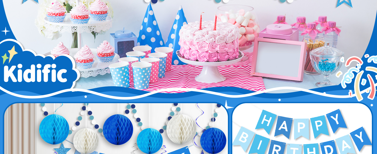 Blue Birthday Decorations