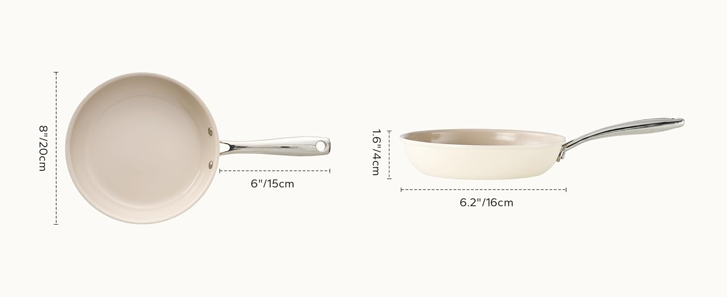 8 inch Cooking Fry Pan with Stay Cool Handle