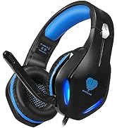 Headsets for Xbox One, PS4, PC, Nintendo Switch, Mac, Gaming Headset with Stereo Surround Sound, ...