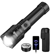 ULTRAFIRE Flashlights High Lumens with Ignition Lens, 1500 LM Super Bright Zoomable Tactical Flas...