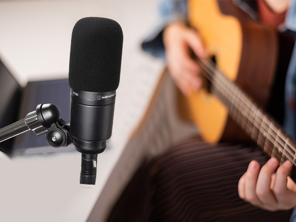 Audiotechnica AT2020 Foam Mic Windscreen - 2 Pack Large Size Microphone Cover Pop Filter