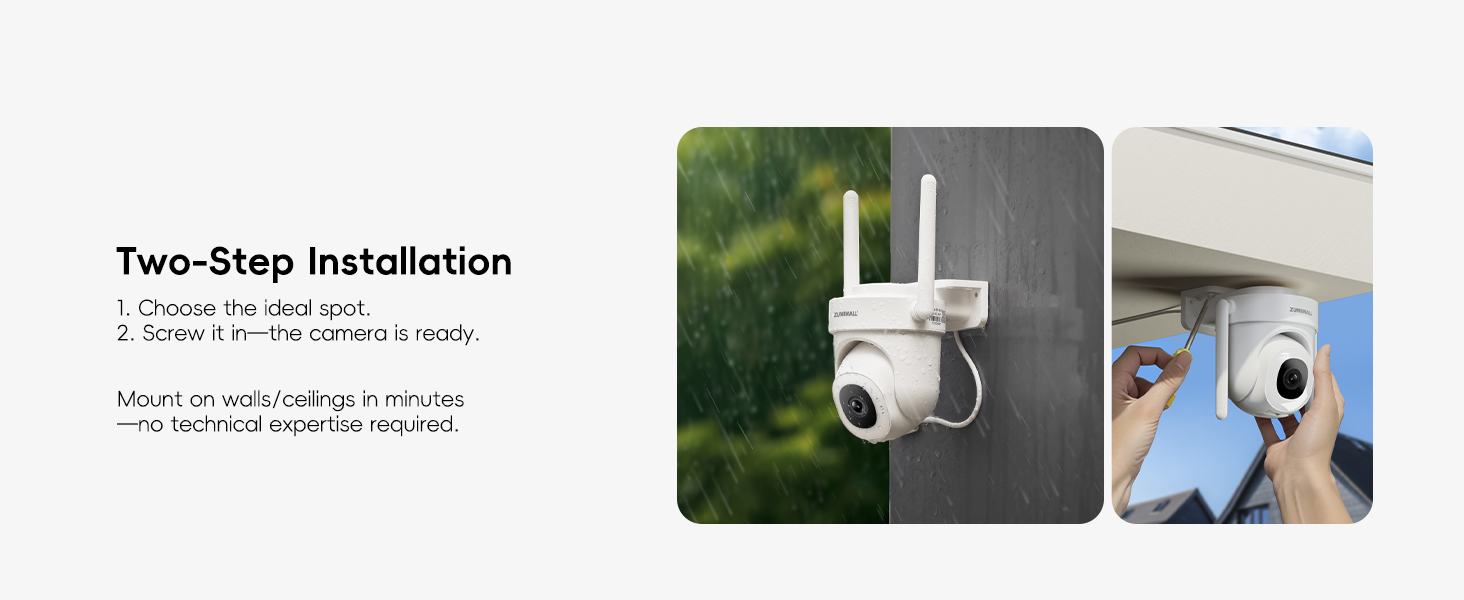 Support for walls/ceilings installation