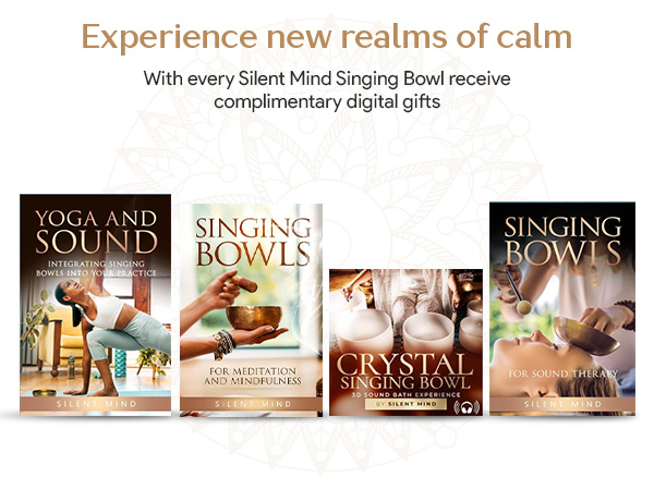 Bonus meditation and sound healing resources with Tibetan bowl set