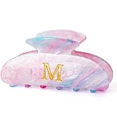 Fycert Hair Clips for Women | Monogram Hair Claw Hair Accessory | Personalized Gifts for Women Te...