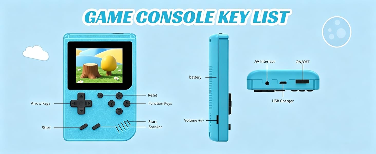 retro game console with built in games