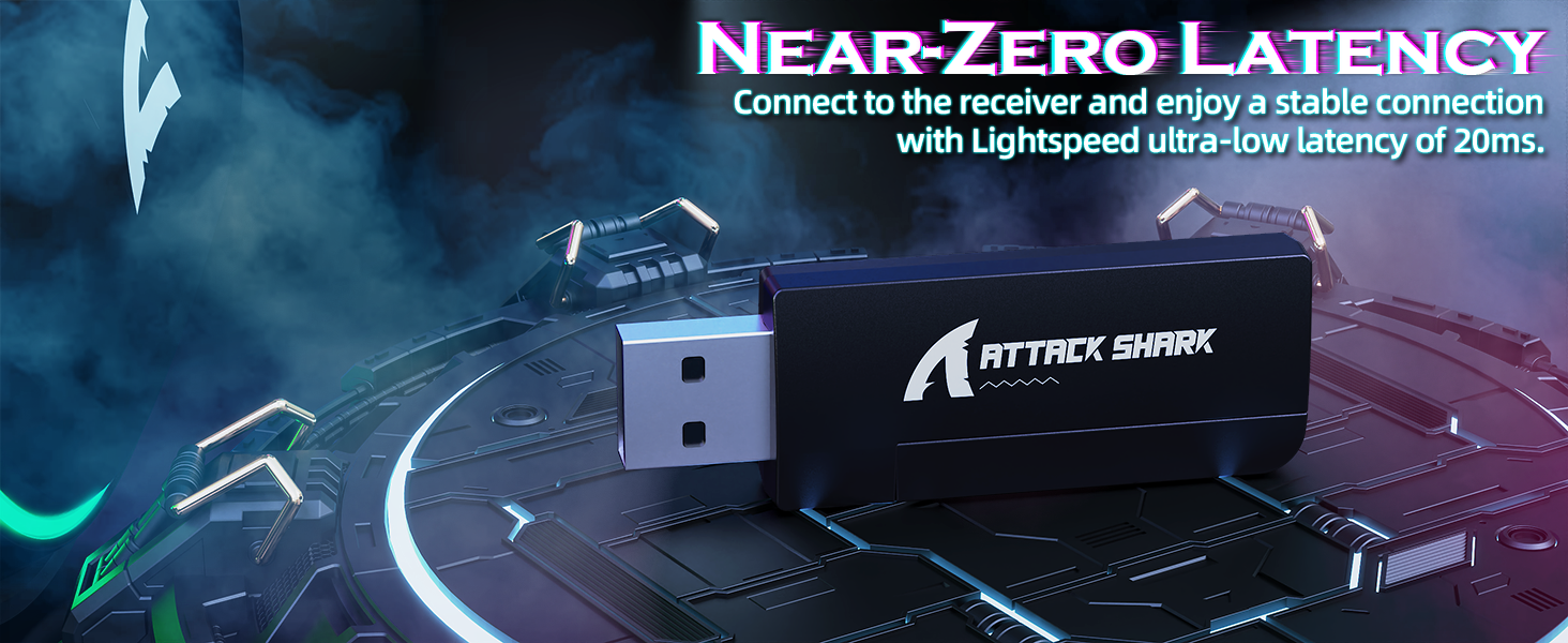 ATTACK SHARK G800 Wireless RGB Gaming Headset