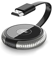 TIMBOOTECH Wireless HDMI Transmitter Grey, 1 Receiver Can be Paired with 8 Transmitters, Compatia...