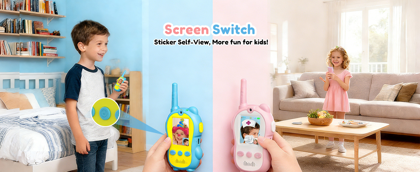 kids walkie talkies 2 pack