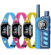 PetJoy Shock Collar for 3 Dogs &amp; Dog Training Collars with Lockable Shock - Shock Lock Mode Switc...