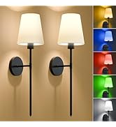 Lightania Battery Operated Wall Sconce,Rechargeable Wall Lights Dimmable Detachable Bulbs and Rem...