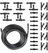 Diamall 30 PCS Car Windshield Washer Hose Kit, 4M/13Ft Washer Fluid Hose with 30 Hose Connectors,...