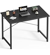 DUMOS 40 Inch Office Small Computer Desk Modern Simple Style Writing Study Work Table for Home Be...