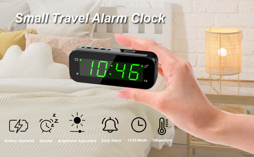 small travel clock