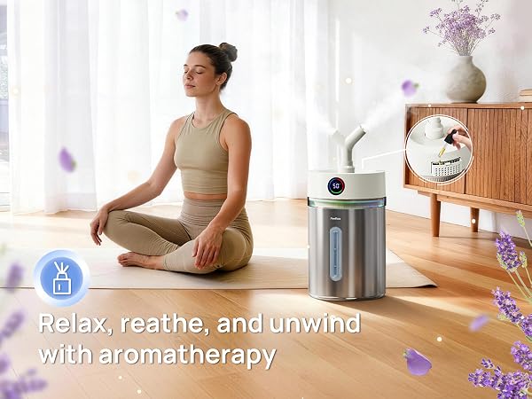 humidifier with essential oil diffuser