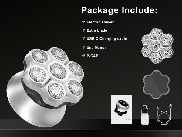 head shaver for bald men,electric head shaver,electric razor for bald men,travel shaver bald men