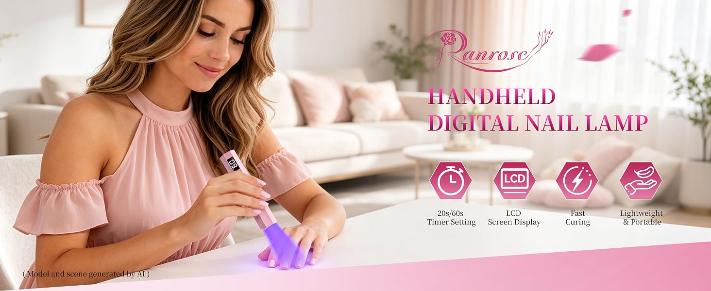Cordless UV nail light