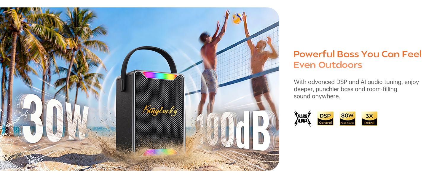 Karaoke Machine for Kids and Adults, Portable Karaoke Machine with 2 Wireless Microphones