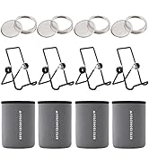 VOLCANOES CLUB Seed Sprouting Jar Germination Kit Accessories - Blackout Sleeves/Jar Stands/Sprou...