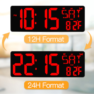 large led wall clock