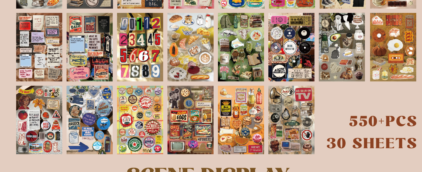 sticker book aesthetic