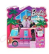 Barbie - Townley Girl Soft Case Vanity Set Includes Lip Gloss, Face Shimmer, Body Glitter, Cheek ...