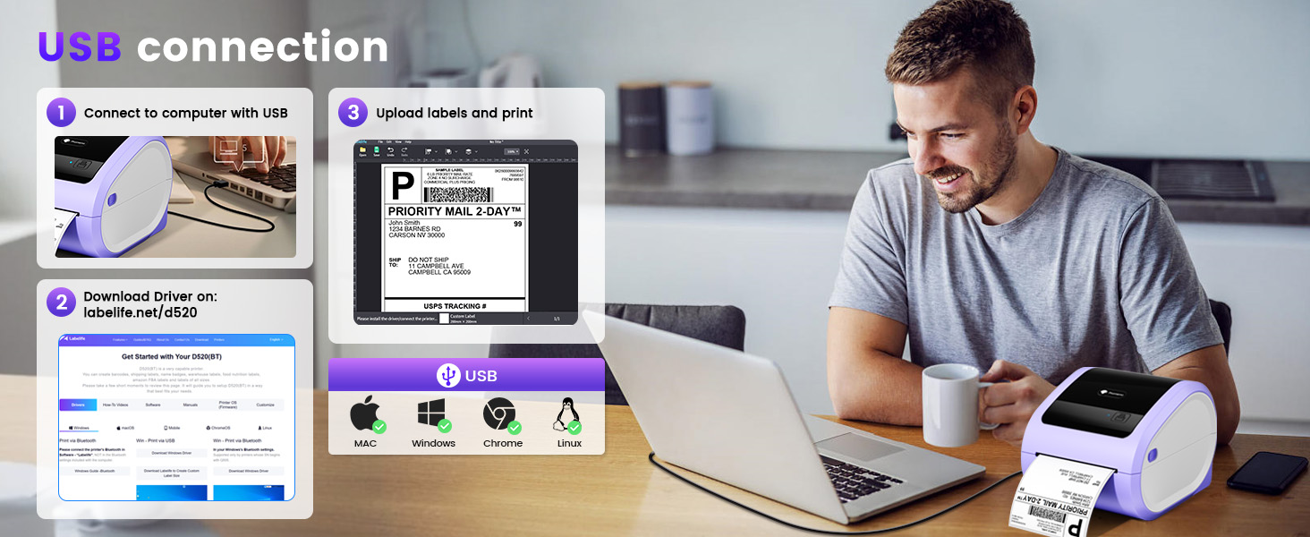 shipping label printer