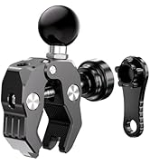 LOKTENWO Anti-Theft 1'' Ball Clamp Mount Base with Aluminum Alloy Tough-Claw, Fit RAM Mounts B Si...