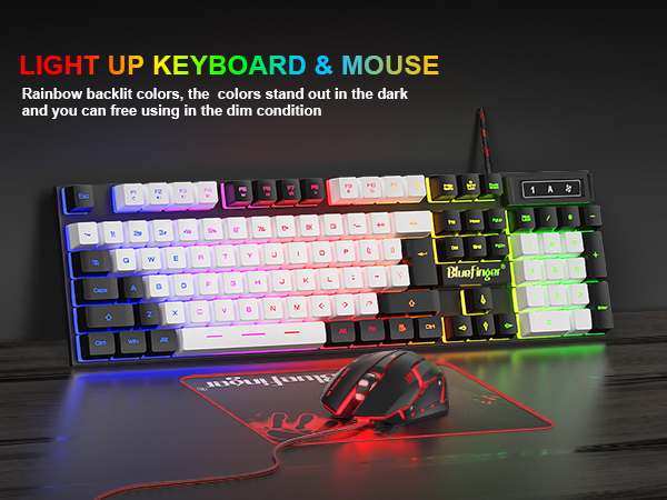 light up keyboard and mouse