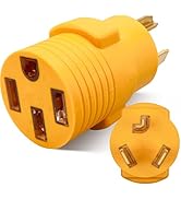 MECMO (Fits 3-Prong Dryer Outlet) 30A Dryer to EV Charger Adapter (Max 24Amp 240V) - NEMA 10-30P ...