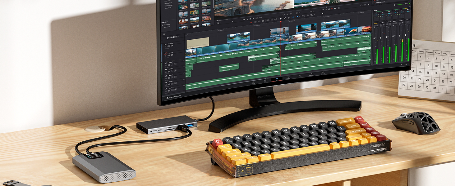 Dual-Bay M.2 SSD Enclosure Cloner for NVMe &amp;amp; SATA