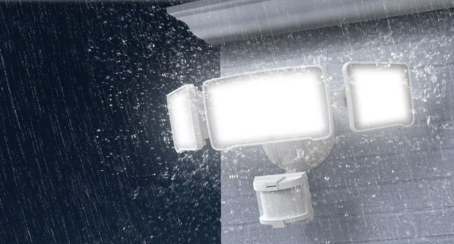 waterproof motion flood light