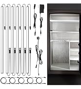 JUSJUBR Gun Safe Light Kit - Door Activated Safe Lights, 6 PCS x 12 Inch Slim LED Light Bars for ...