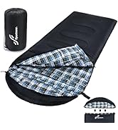 Sportneer Sleeping Bags for Adults, 0 Degree Sleeping Bag XL Flannel Winter Cold Weather Sleeping...
